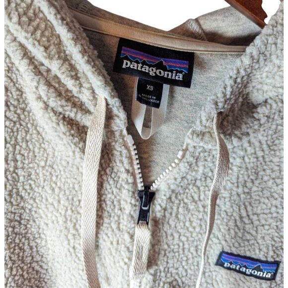 PATAGONIA Shearling Fleece Hoodie Jacket Size XS - Picture 4 of 4